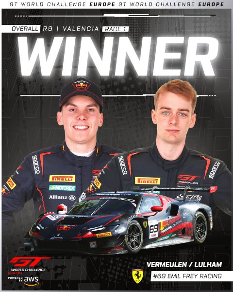 ‘Gouden’ sensatie: Vermeulen en Lulham schrijven geschiedenis in chaotische Sprint Cup-race Valencia