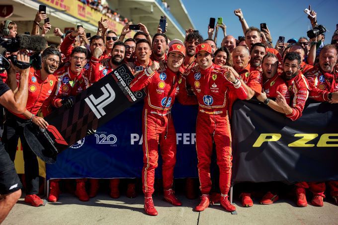 Het Sainz-Leclerc duo F1 Ferrari