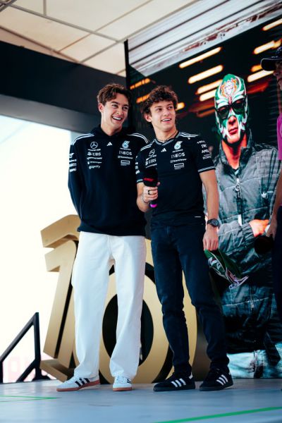 Sterk optreden Mercedes in Mexico: George Russell en Kimi Antonelli geloven in een stunt