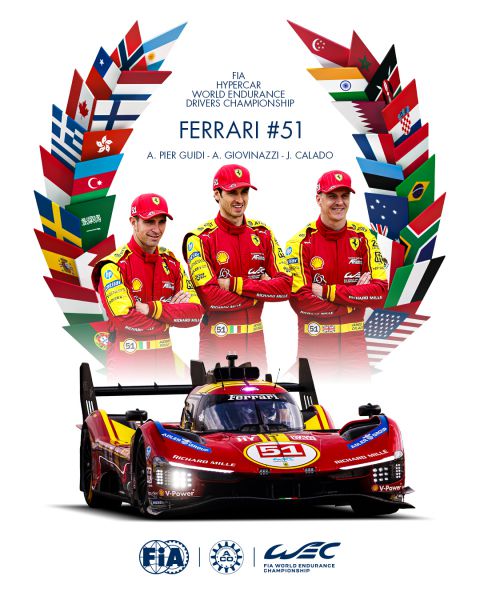 Ferrari 499P wereldkampioen FIA WEC 2025 Foto: media.ferrari 2
