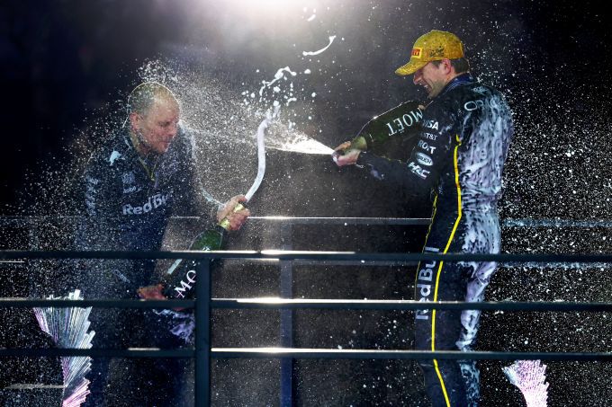 Max Verstappen en Gianpiero Lambiase F1 Red Bull