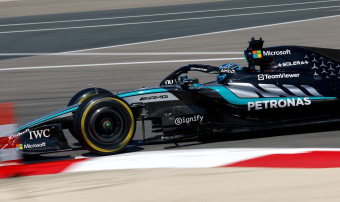 Mercedes F1 test Bahrain 2026