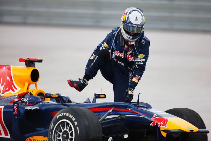 Sebastian Vettel Mark Webber crash Turkije 2010