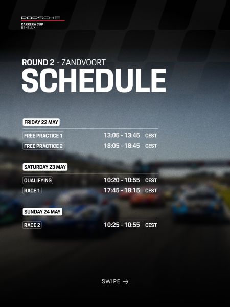 Porsche Carrera Cup Benelux Circuit Zandvoort DTM-weekend 22-24 mei 2026 5