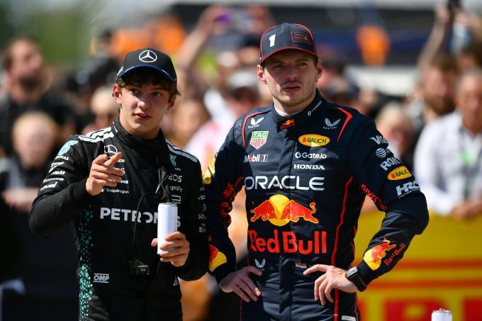 Kimi Antonelli en Max Verstappen
