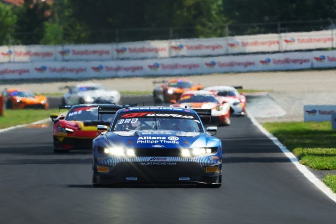 GT World Challenge Europe powered by AWS Endurance Cup Autodromo Nazionale Monza 1 Ford Mustang Nr64 pole position Arjun Maini, Fabio Scherer en Thomas Drouet