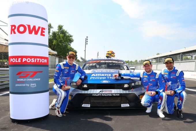 GT World Challenge Europe powered by AWS Endurance Cup Autodromo Nazionale Monza 2 Ford Mustang Nr64 pole position Arjun Mani, Fabio Scherer en Thomas Drouet