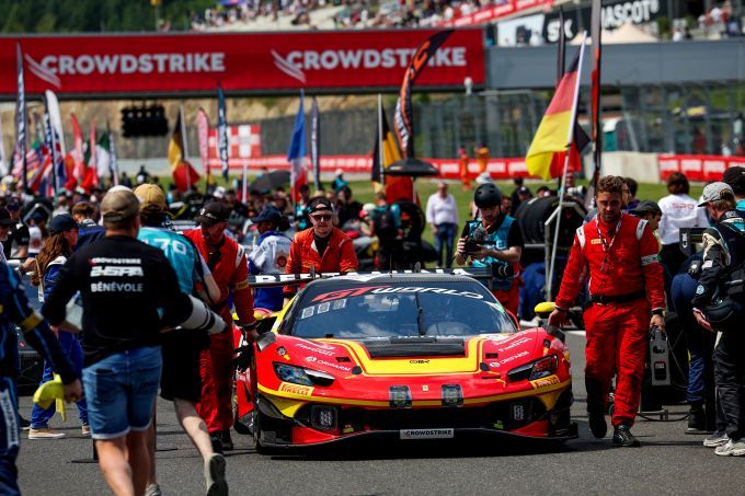 CrowdStrike 24 Hours of Spa 2026 #51 Ferrari 296 GT3 EVO van AF Corse van Alessio ROVERA, Tommaso MOSCA en Nicklas NIELSEN 