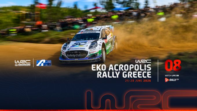 FIA WRC EKO Acropolis Rally 2026 event banner