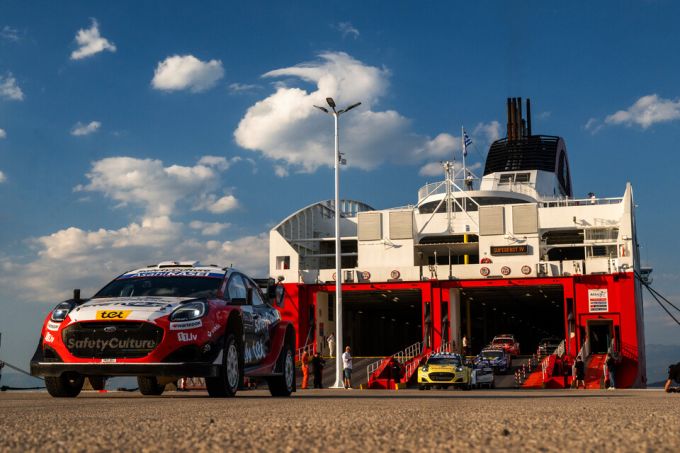 FIA WRC EKO Acropolis Rally 2026 foto 3 Ford M-Sport team ferryboot