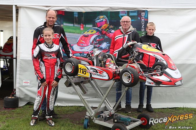 Karttalent Rowena Boonstra meteen derde in haar eerste NXT GP-race