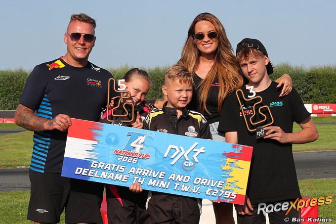 Familie Ten Holt op podium in NXT GP; Phylicia knap in top vijf, wéér podium voor Floyd én ticket voor WK in Valencia!
