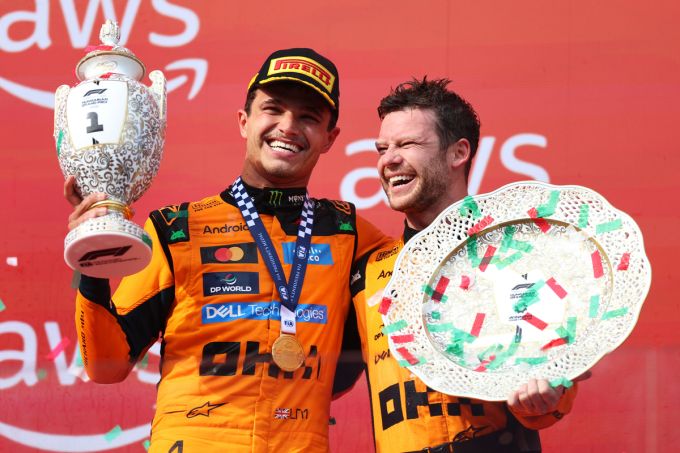 Lando Norris Hongarije Max Verstappen