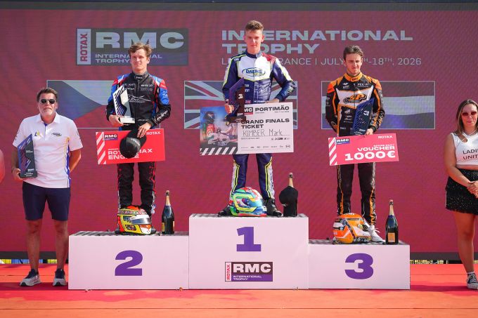 Enzo Bol podium photo press Rotax Max Challenge International Trophy