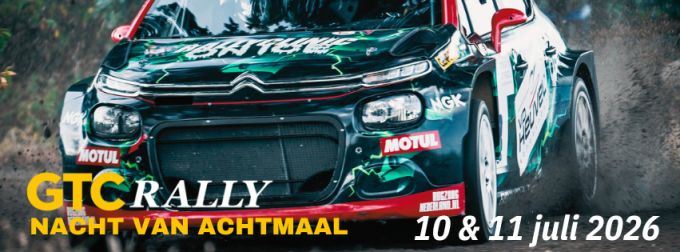 GTC Rally 2026 Nacht van Achtmaal event banner