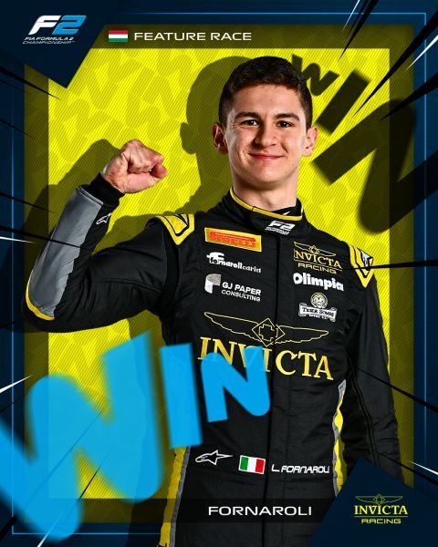 leonardo fornaroli winnaar F2 race Hungaroring 2025